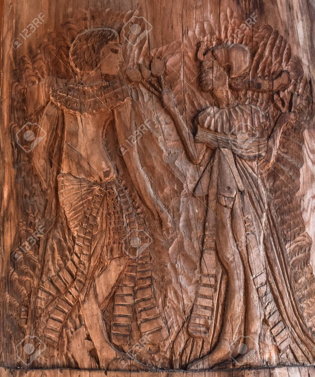 Tallado En Madera El Tema Y La Trama Egipcia Decoracion De Pared