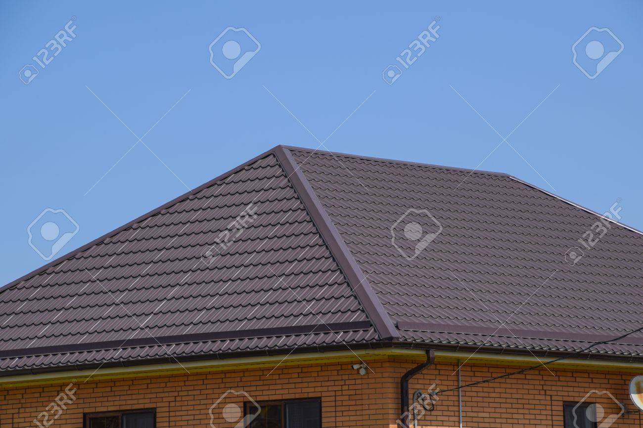 roof metal sheets modern types of roofing materials stock photo roofing types