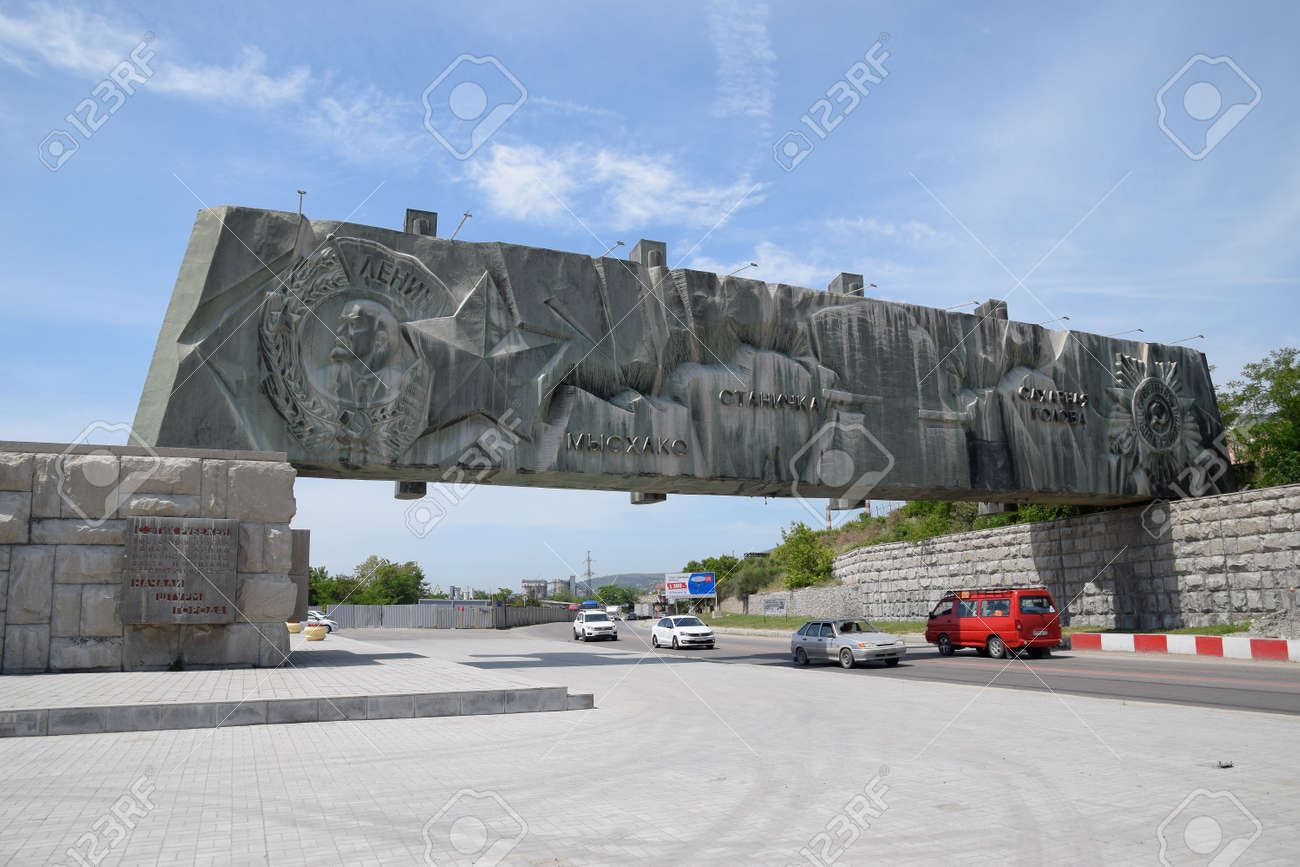 Novorossiysk, Russia - May 20, 2018: defense line, Fire Frontier memorial complex in the city of Novorossiysk, Russia. - 133521975 Novorossiysk, Russia - May 20, 2018: defense line, Fire Frontier memorial complex in the city of Novorossiysk, Russia. - 133521975