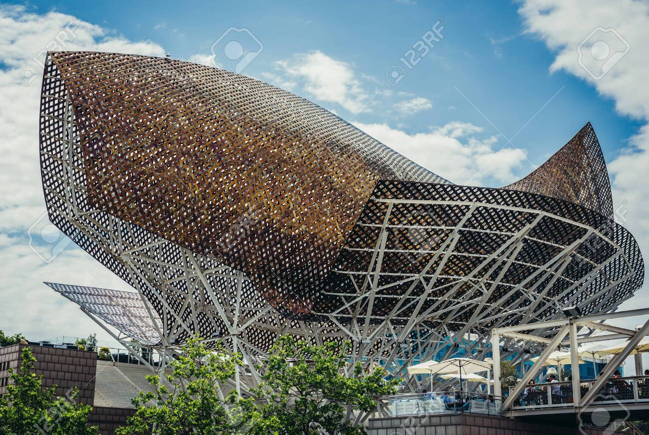 Barcelona Spain May 24 2015 Fish Sculpture Created By Frank Stock Photo Picture And Royalty Free Image Image 149781327 123rf