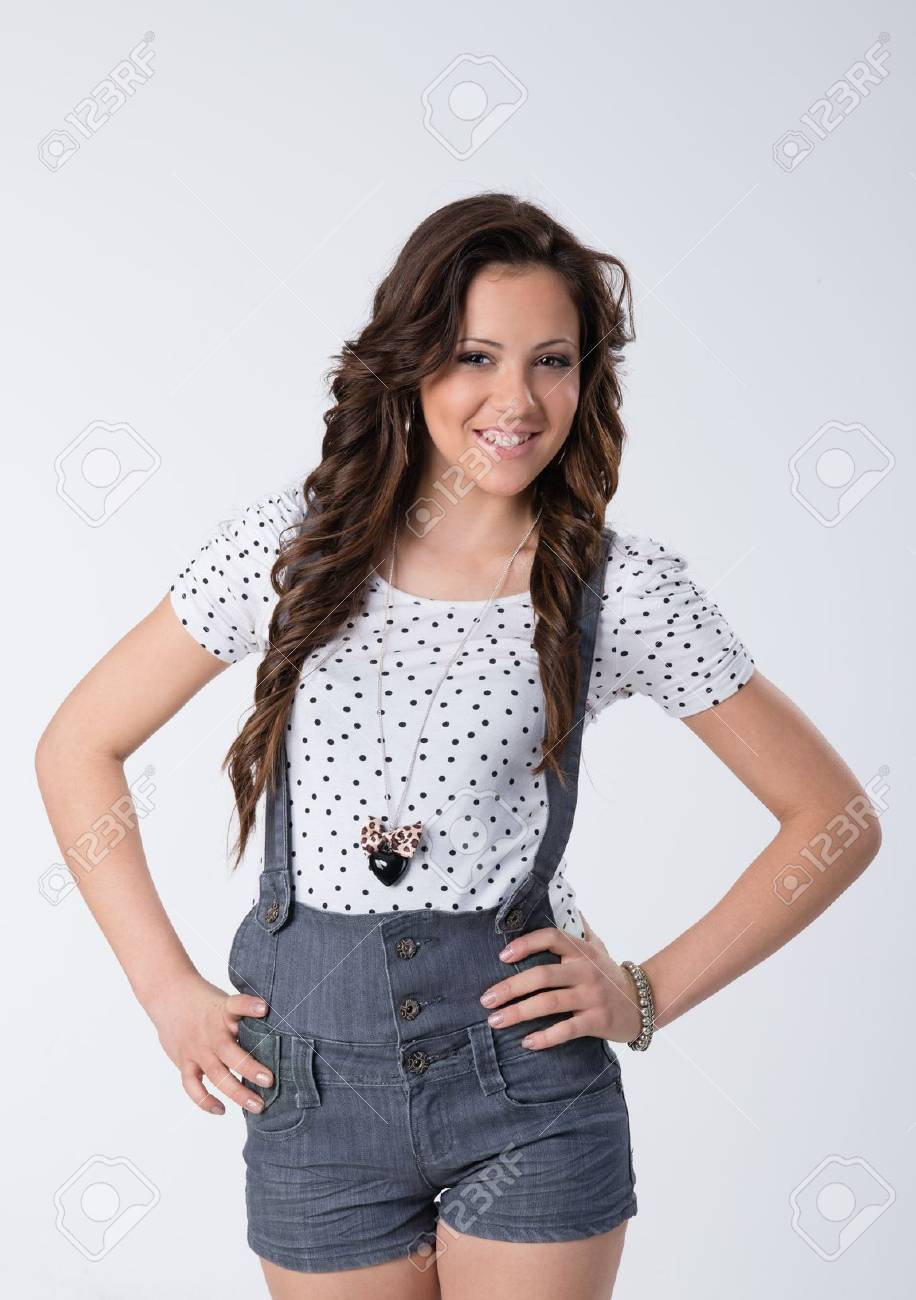 jean shorts with suspenders