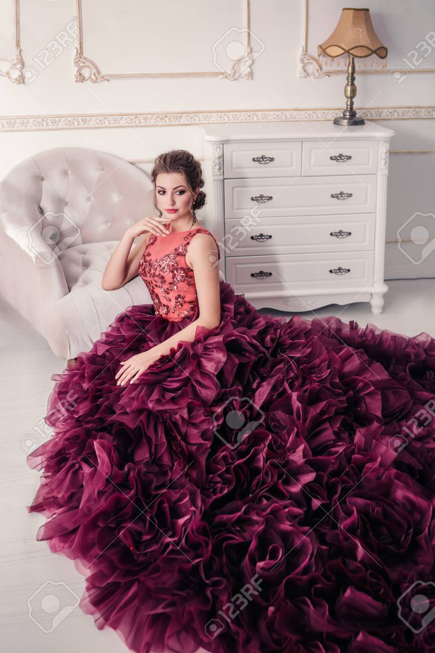 robe mariée violette