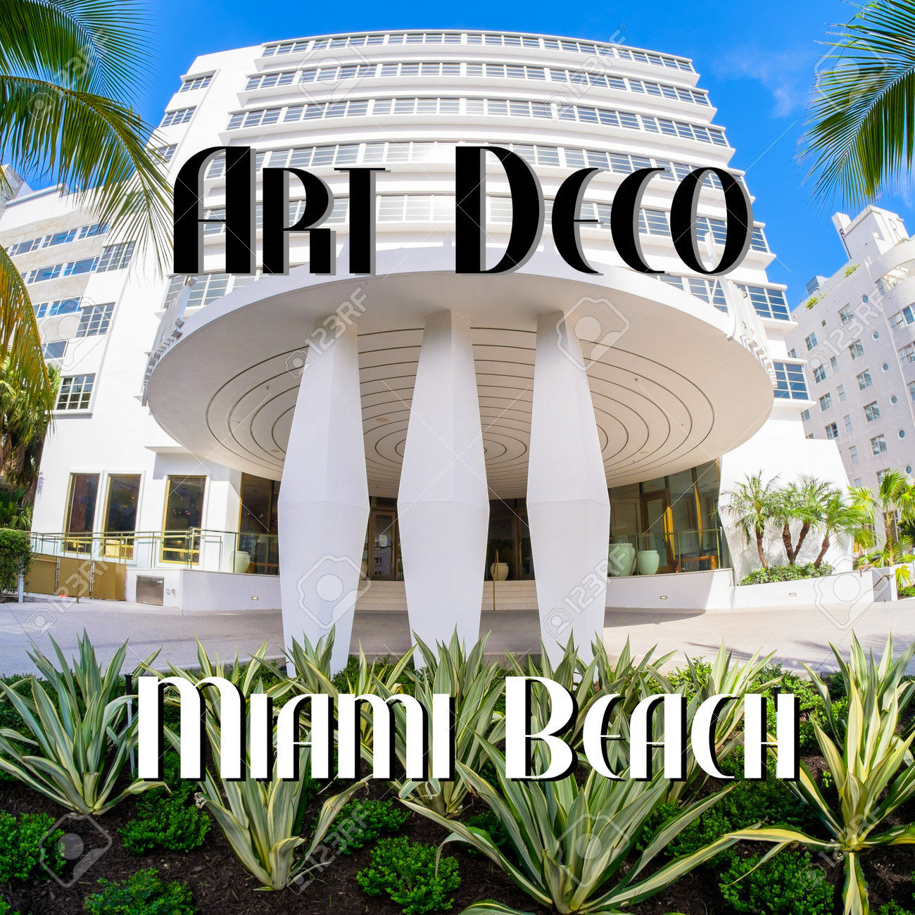 miami beach art deco architecture stock photo picture and royalty