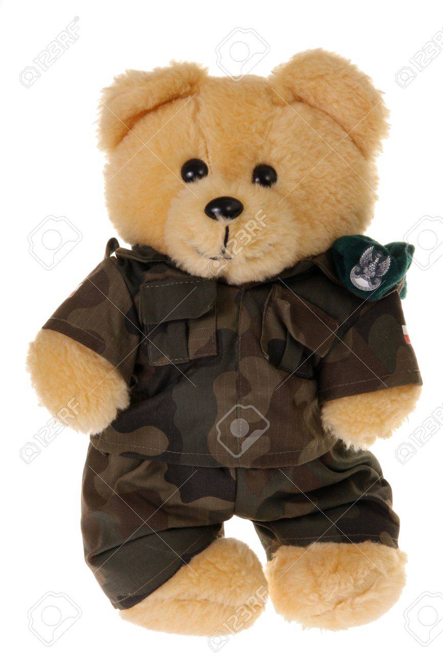 teddy bear military uniform