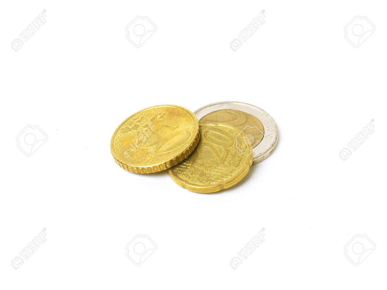 ユーロは、EU 加盟国の大半の通貨の通貨です。ユーロは 100 セントに分かれて、貨幣の単位です。の写真素材・画像素材 Image 14985794