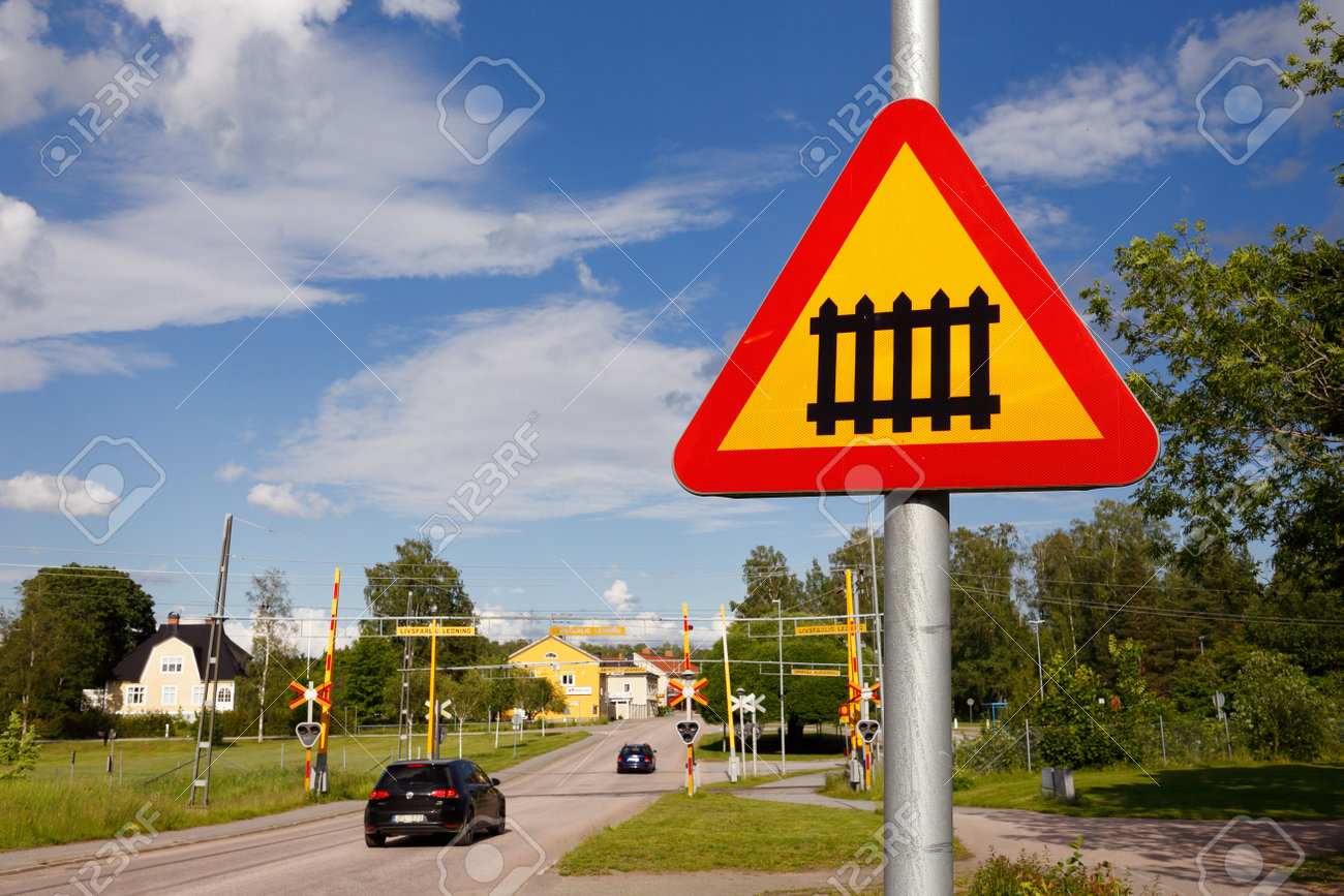 Hallstahammar Sweden June 14 19 Close Up Of The Railroad Stock Photo Picture And Royalty Free Image Image
