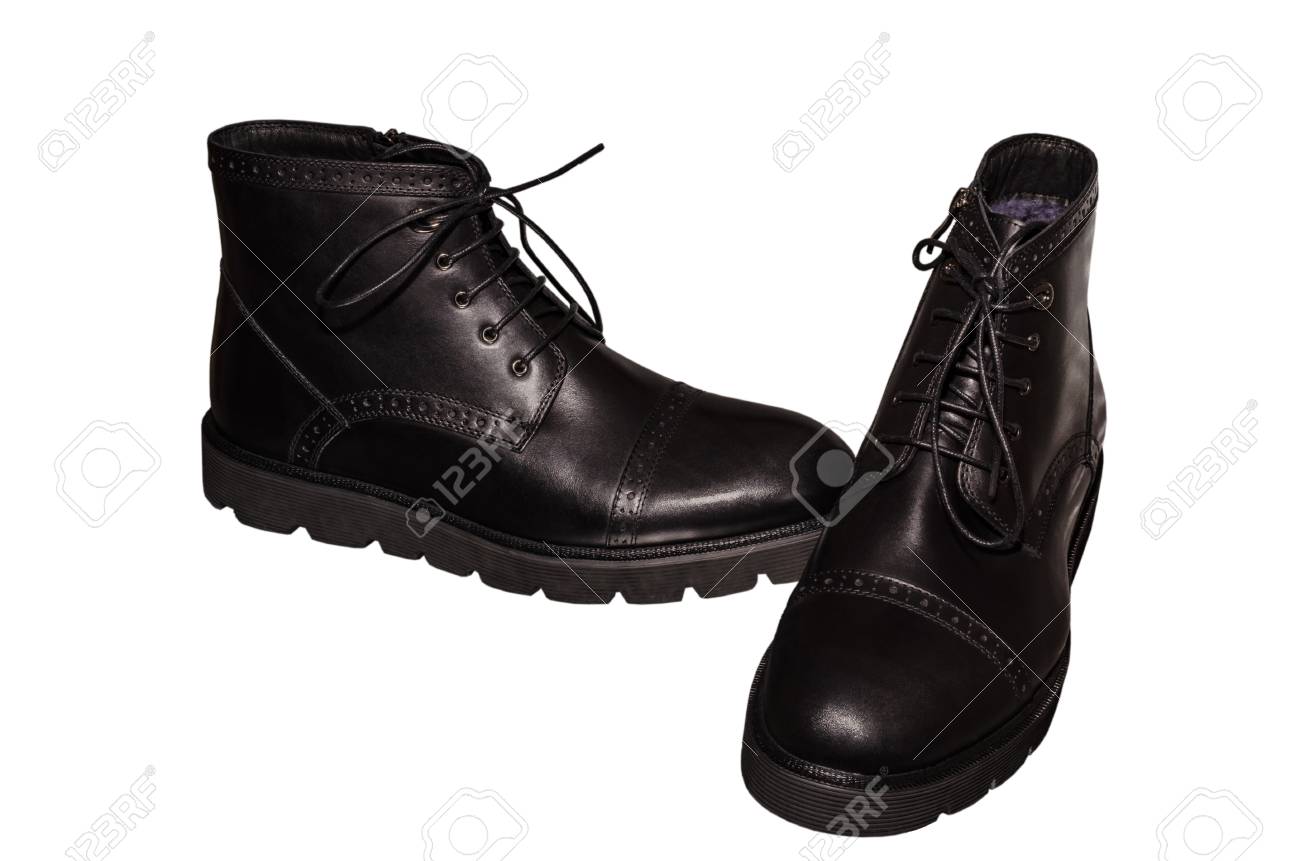 botas negras cordones
