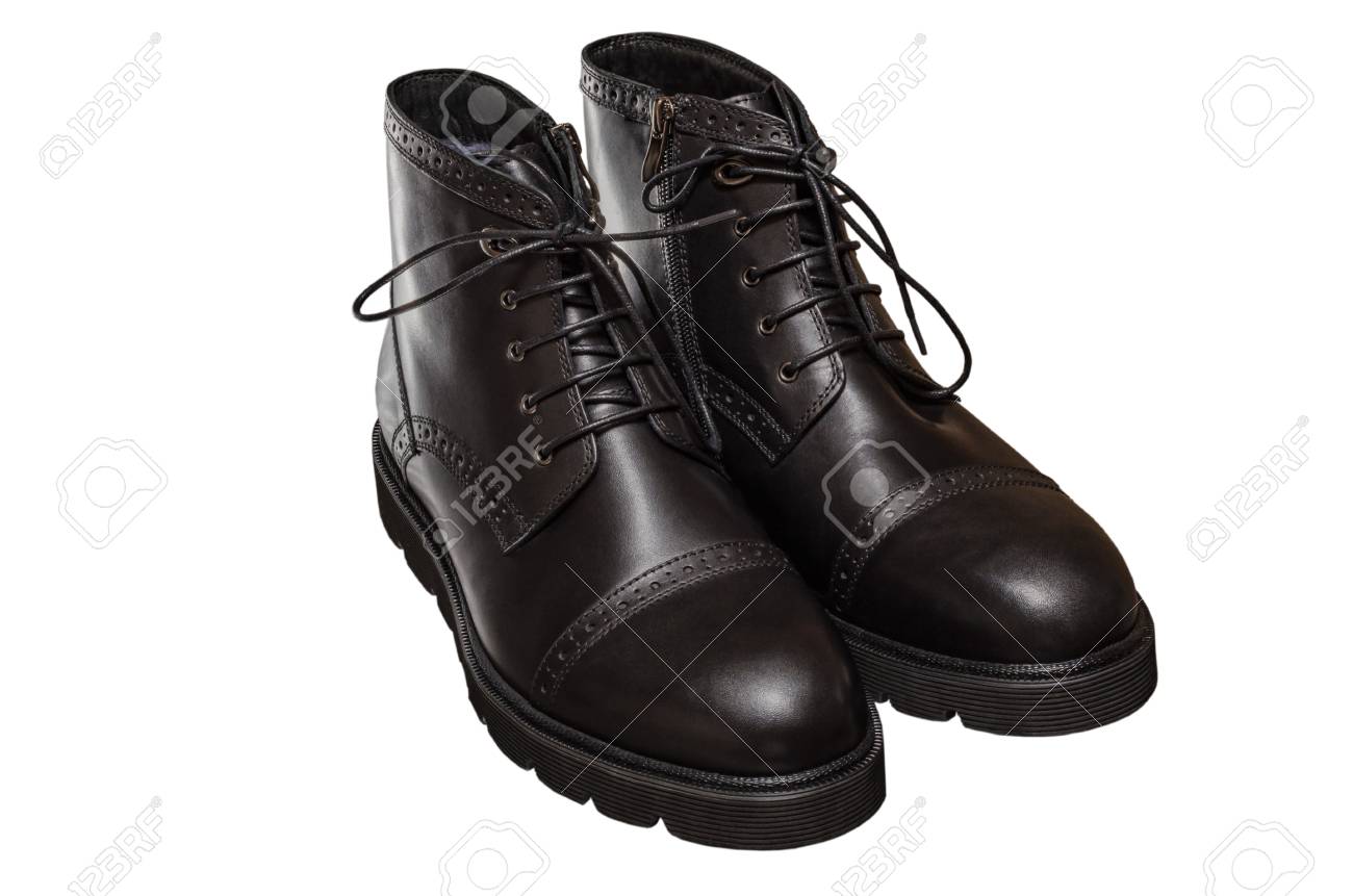 botas negras cordones
