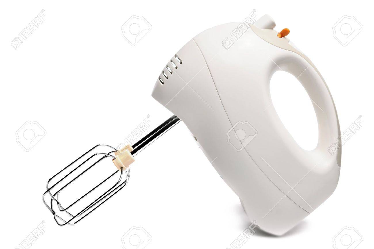 Elektrischer Mixer Isoliert Auf Weiß. Lizenzfreie Fotos, Bilder Und Stock  Fotografie. Image 12720297.