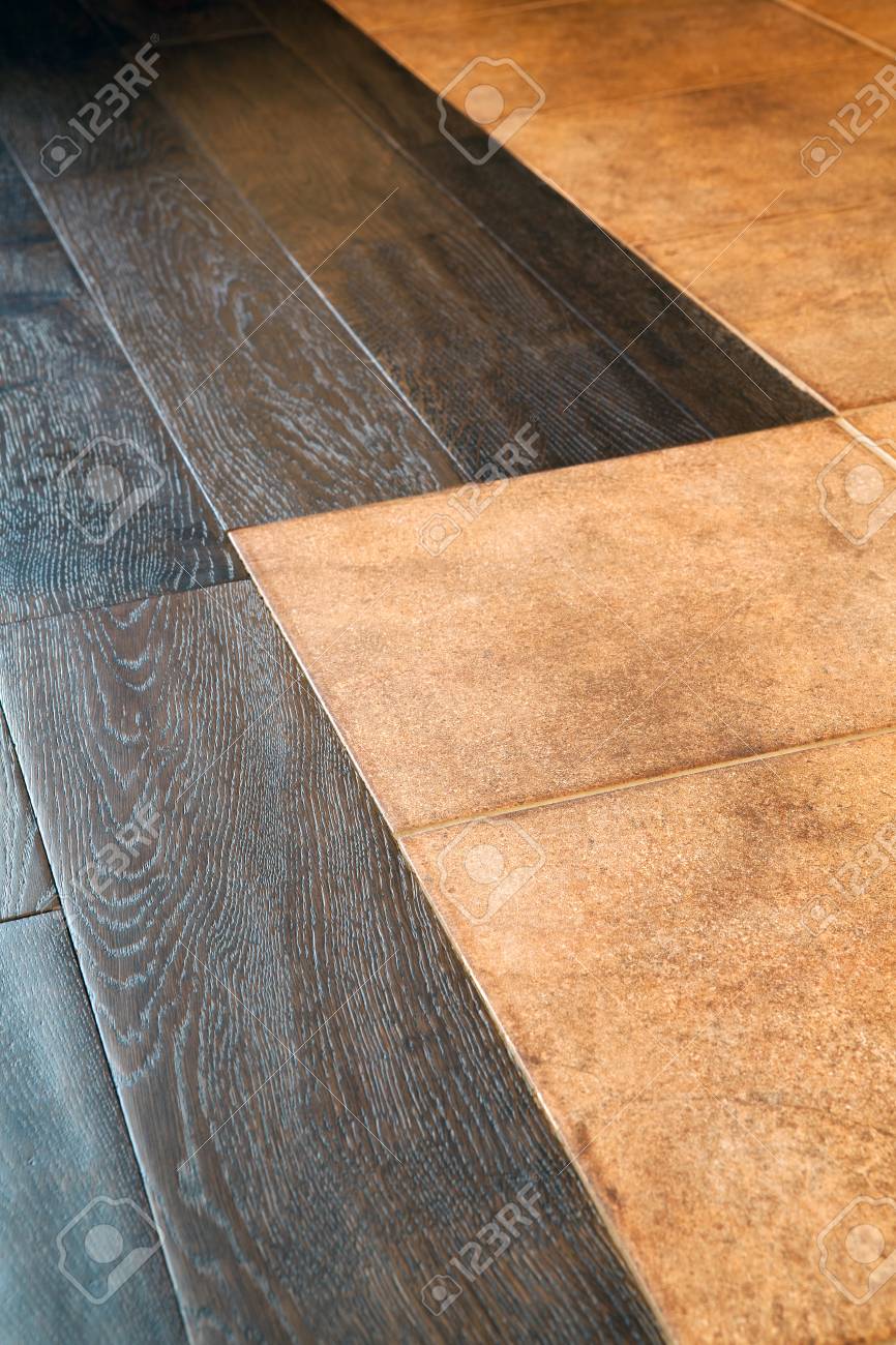 Floor Tile Imitating Wood For Parquet Close Up Background Texture