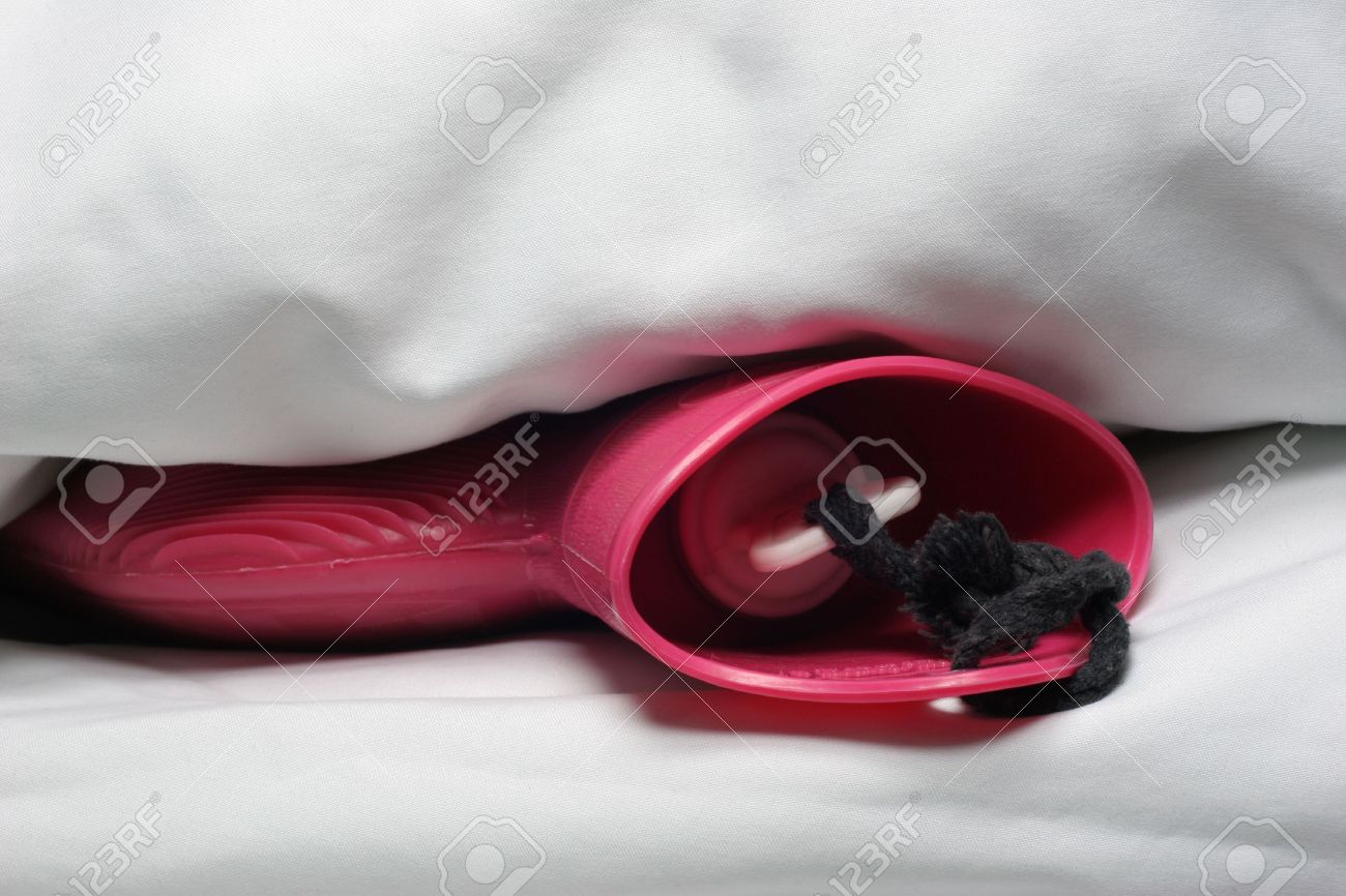 In The Cold Season One Likes To Go With A Hot Water Bottle To Stock Photo Picture And Royalty Free Image Image 6036976