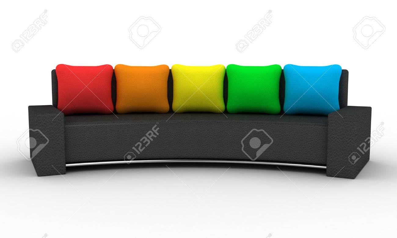 multi colored pillows