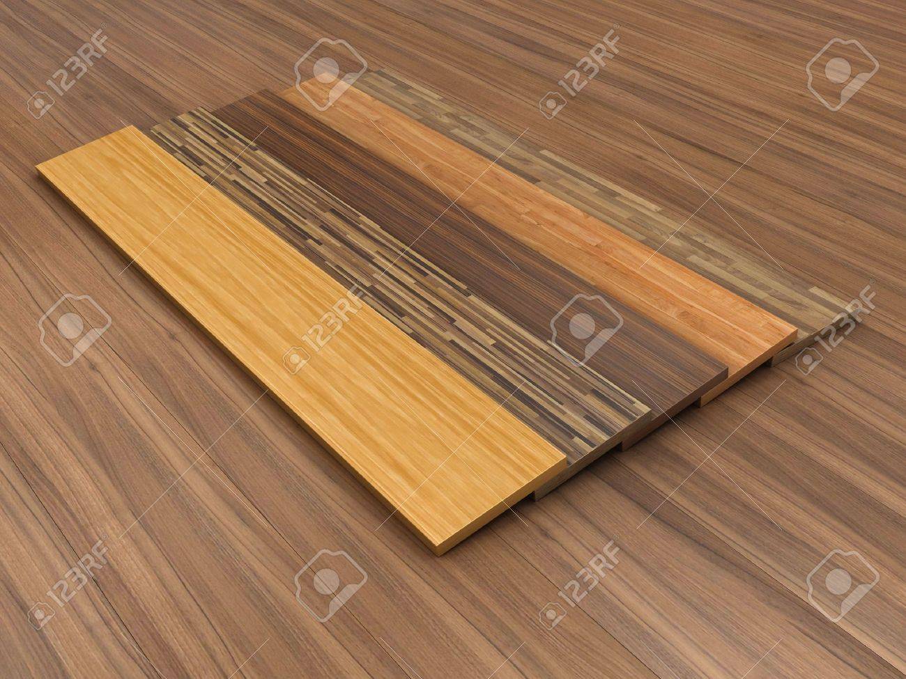 Illustration Of A Timber Floor With Different Colour Of A Parquet