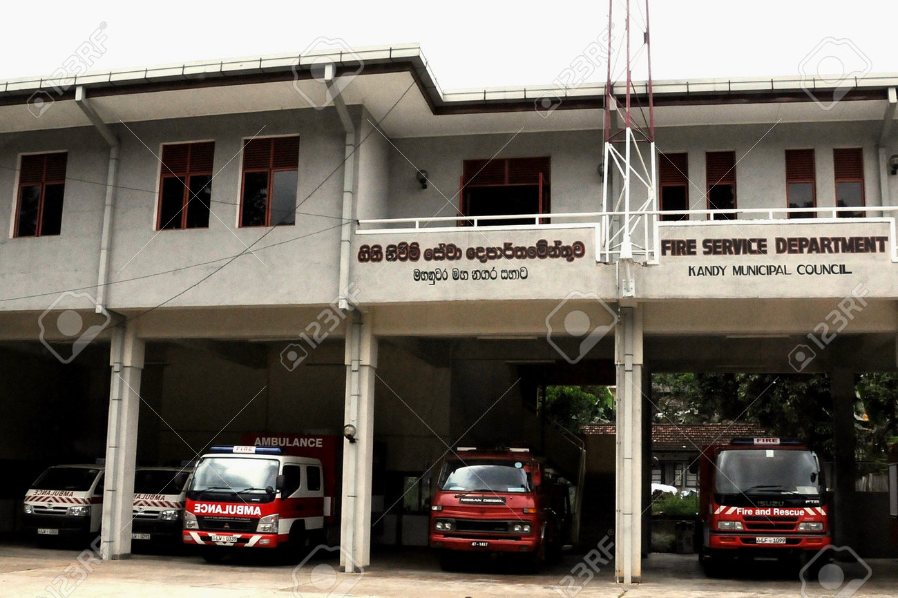 A Fire Station In The City Of Kandy Stock Photo Picture And Royalty Free Image Image