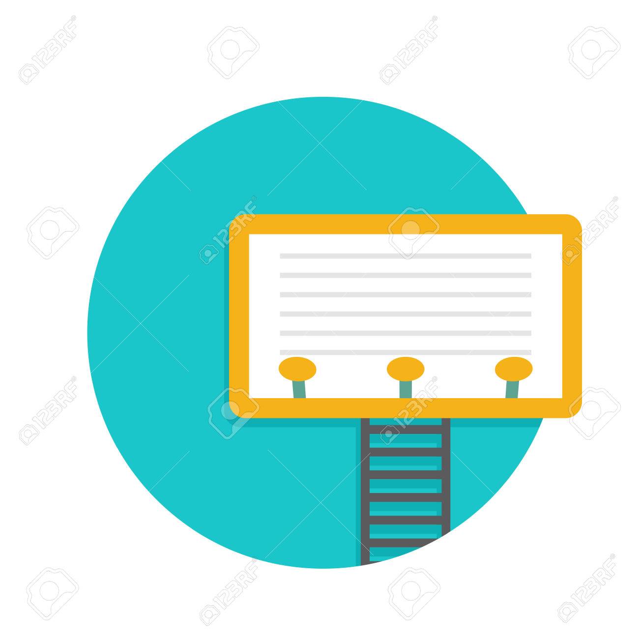 白で隔離掲示板アイコンのイラストのイラスト素材 ベクタ Image