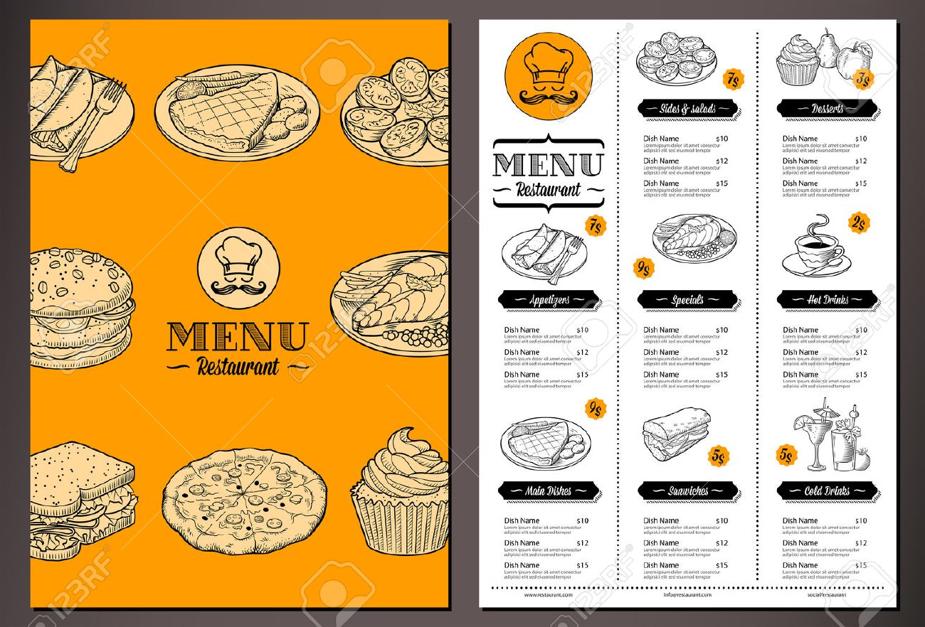 menu folded
