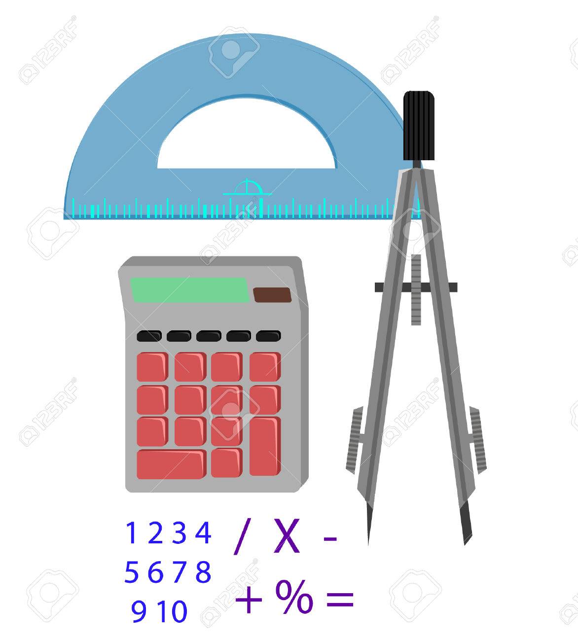 math tools royalty free cliparts vectors and stock illustration