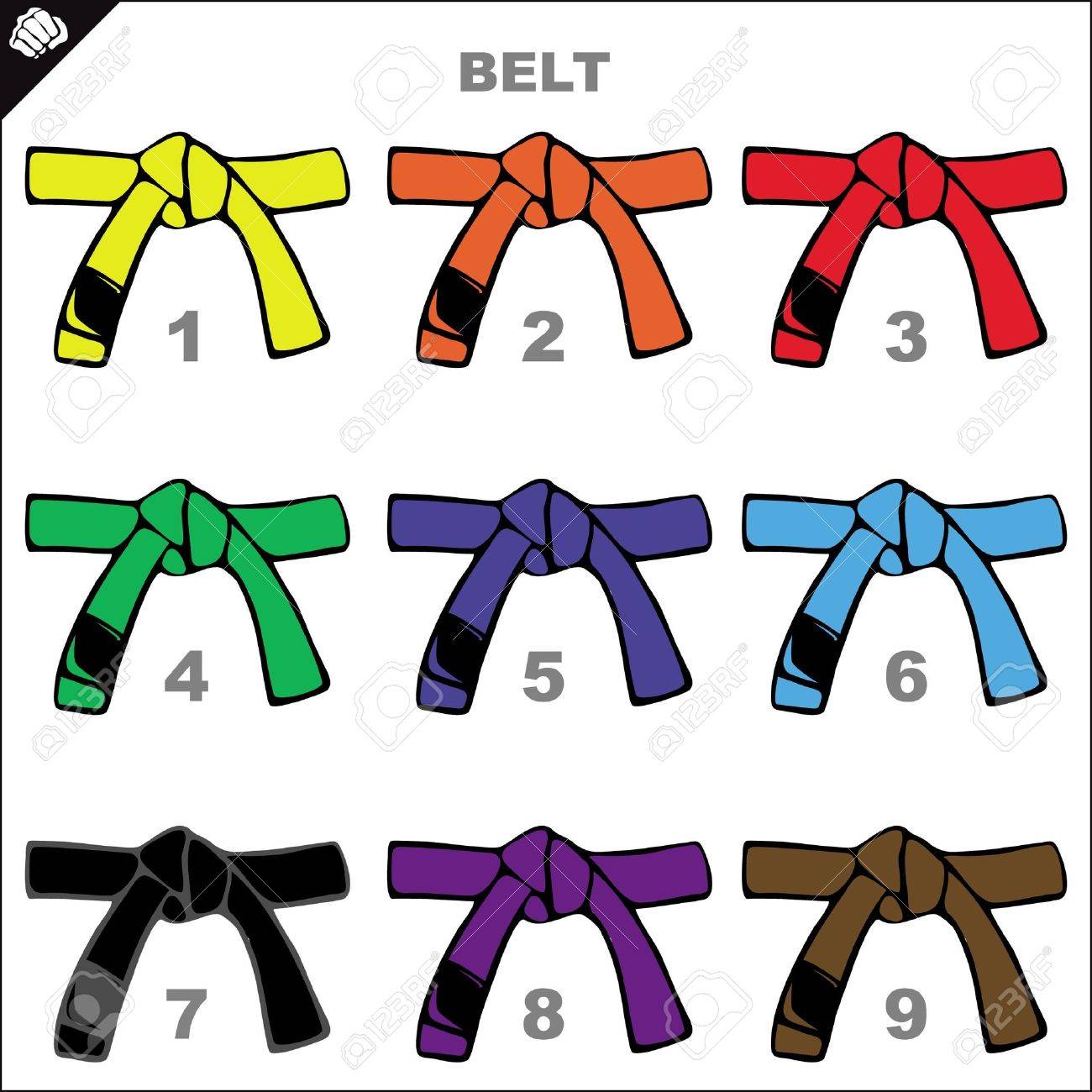 okinawan karate belts