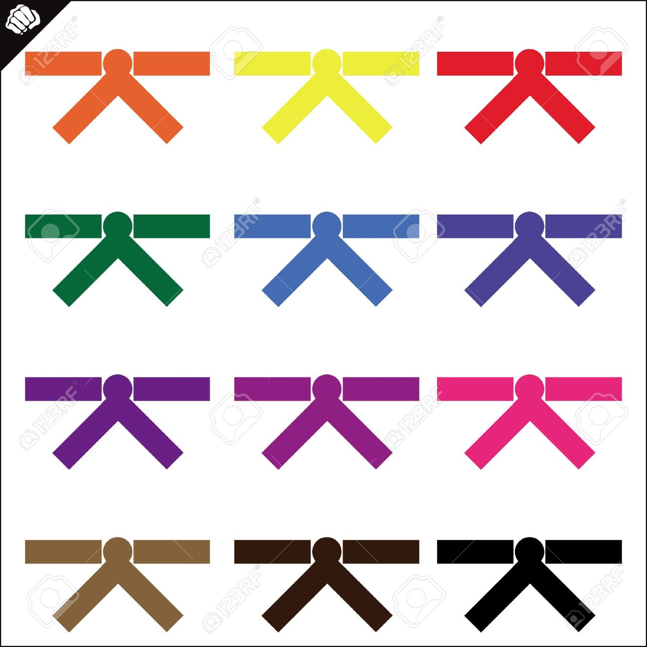 karate colors