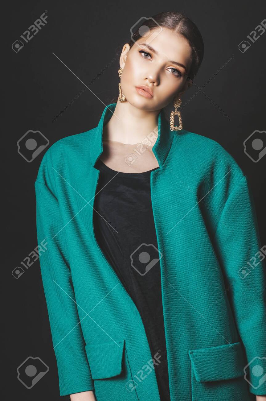 trendy green jacket