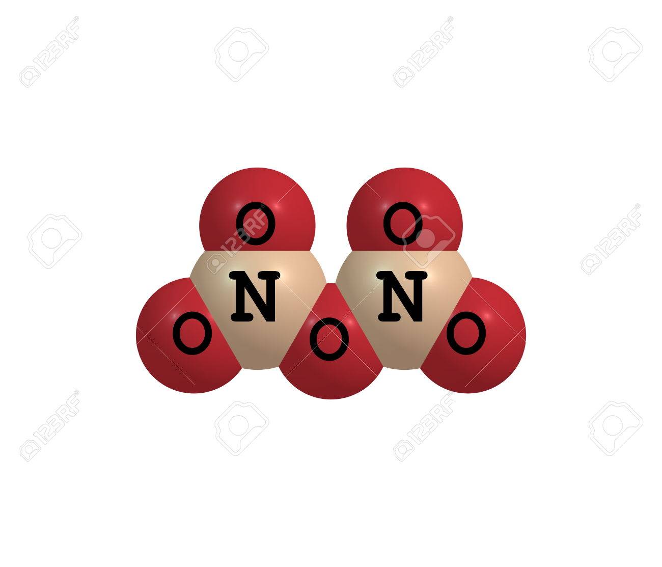 五酸化二窒素または窒素五酸化は 化学式 N2o5 化合物です N2o5 バイナリ窒素酸化物の窒素および酸素のみを含む化合物であります 3 D イラストレーション の写真素材 画像素材 Image