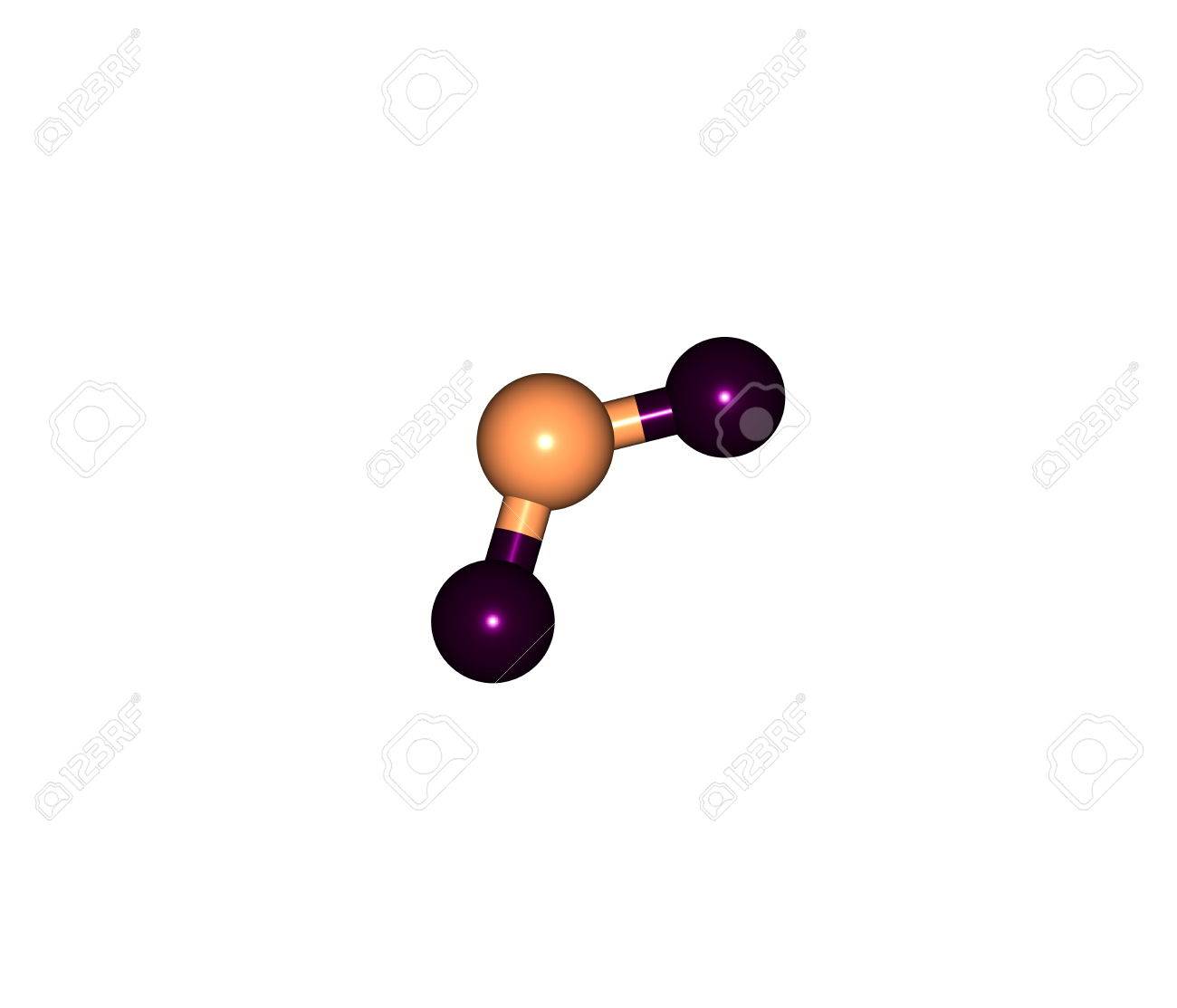 Nitrogen Dioxide Is The Chemical Compound With The Formula No2 It Is One Of Several Nitrogen Oxides No2 Is An Intermediate In The Industrial Synthesis Of Nitric Acid 3d Illustration Stock Photo