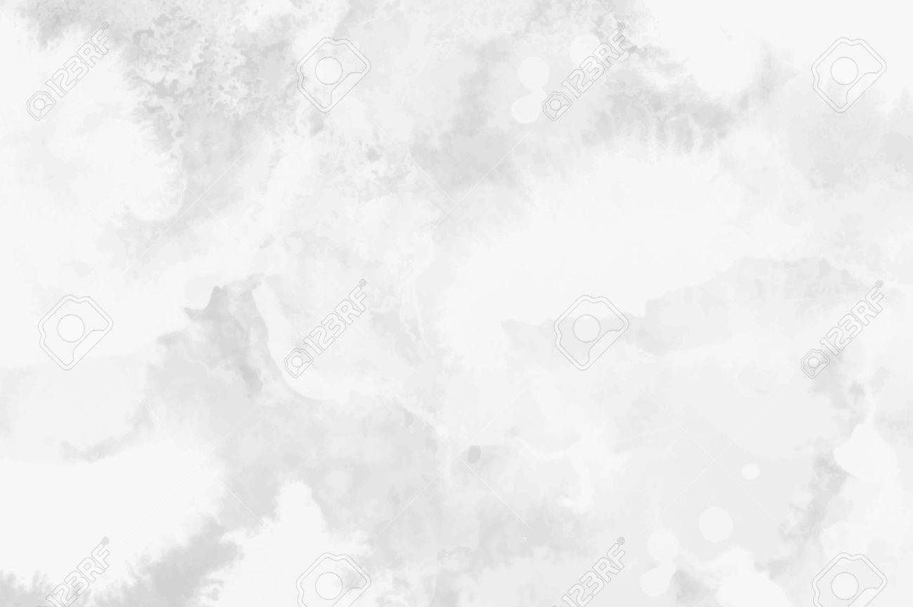Watercolor White And Light Gray Texture Background Vector