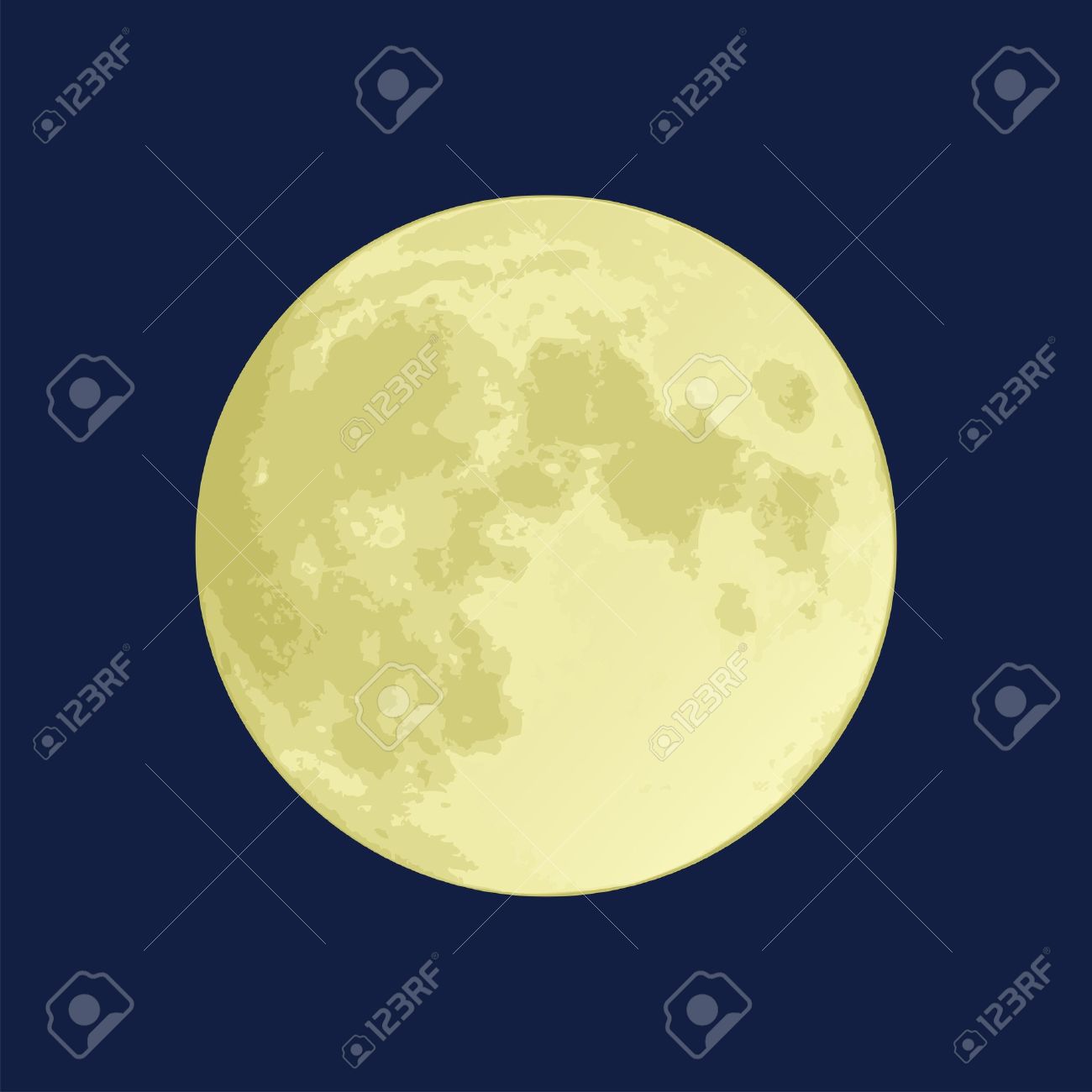 Illustration Of A Full Moon On A Dark Blue Sky Royalty Free Cliparts Vectors And Stock Illustration Image 9851157