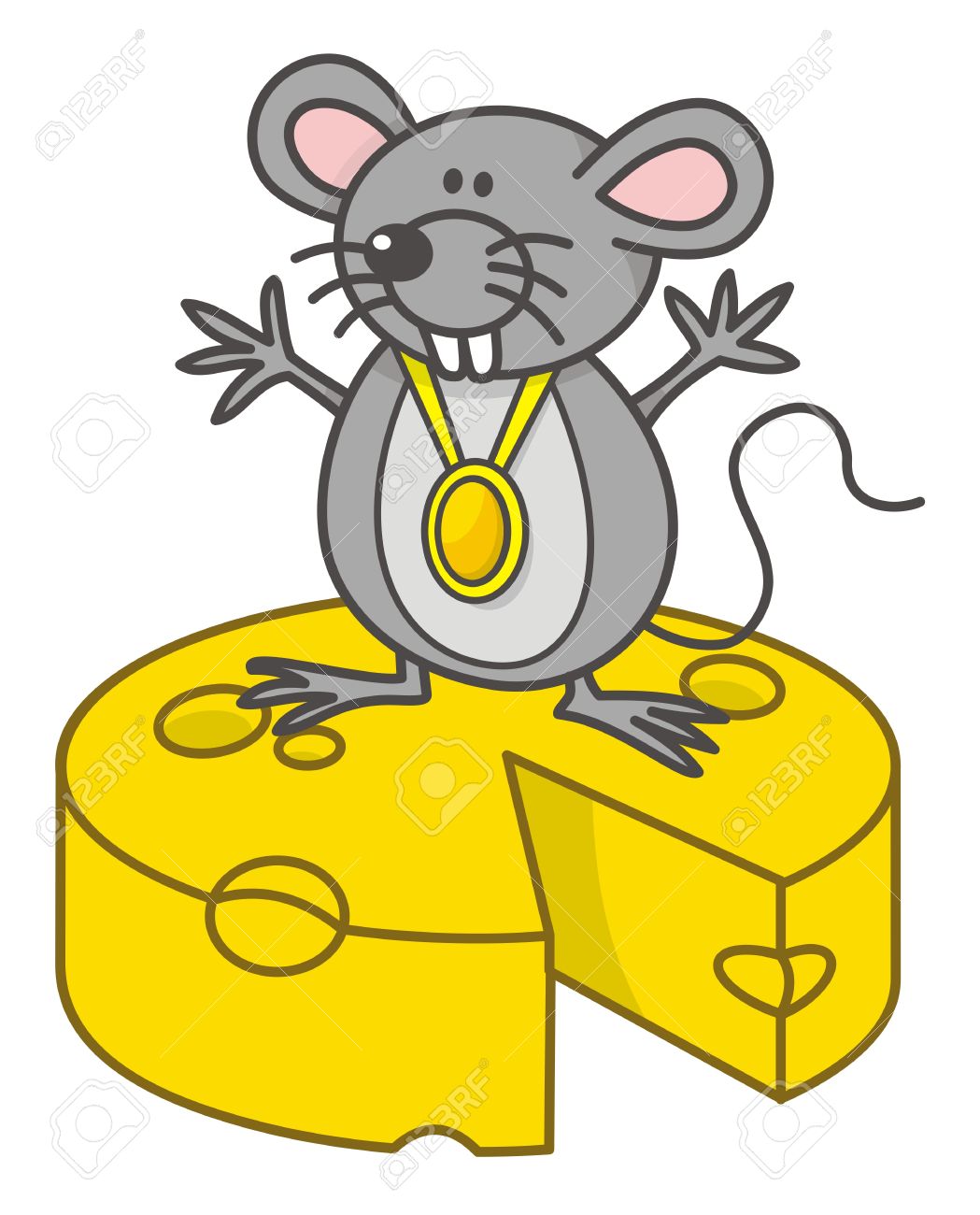 11092916-Mouse-champion-cartoon-with-med