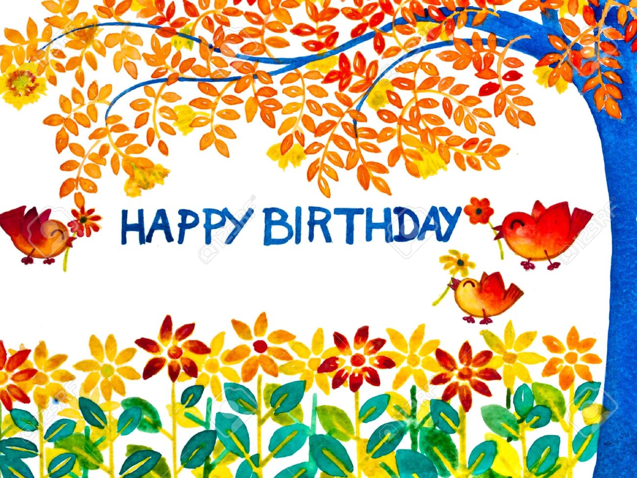 colorful happy birthday greeting card stock photo picture and happy birthday colorful