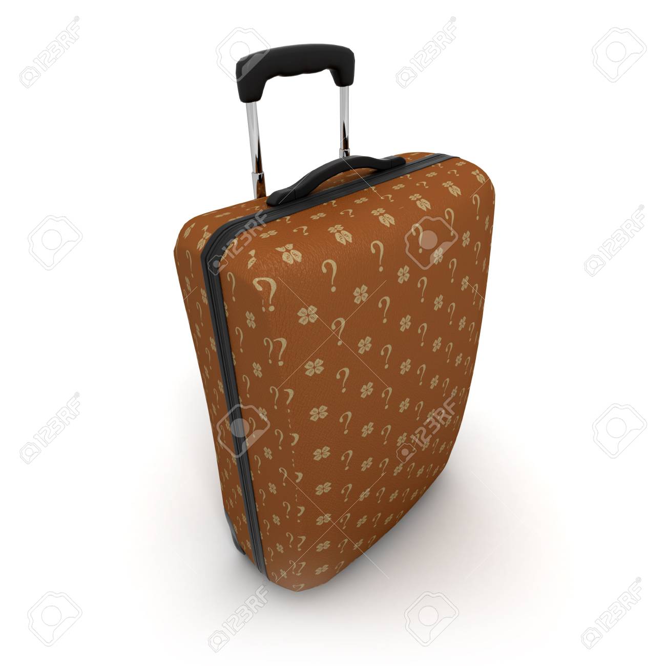 patterned suitcase