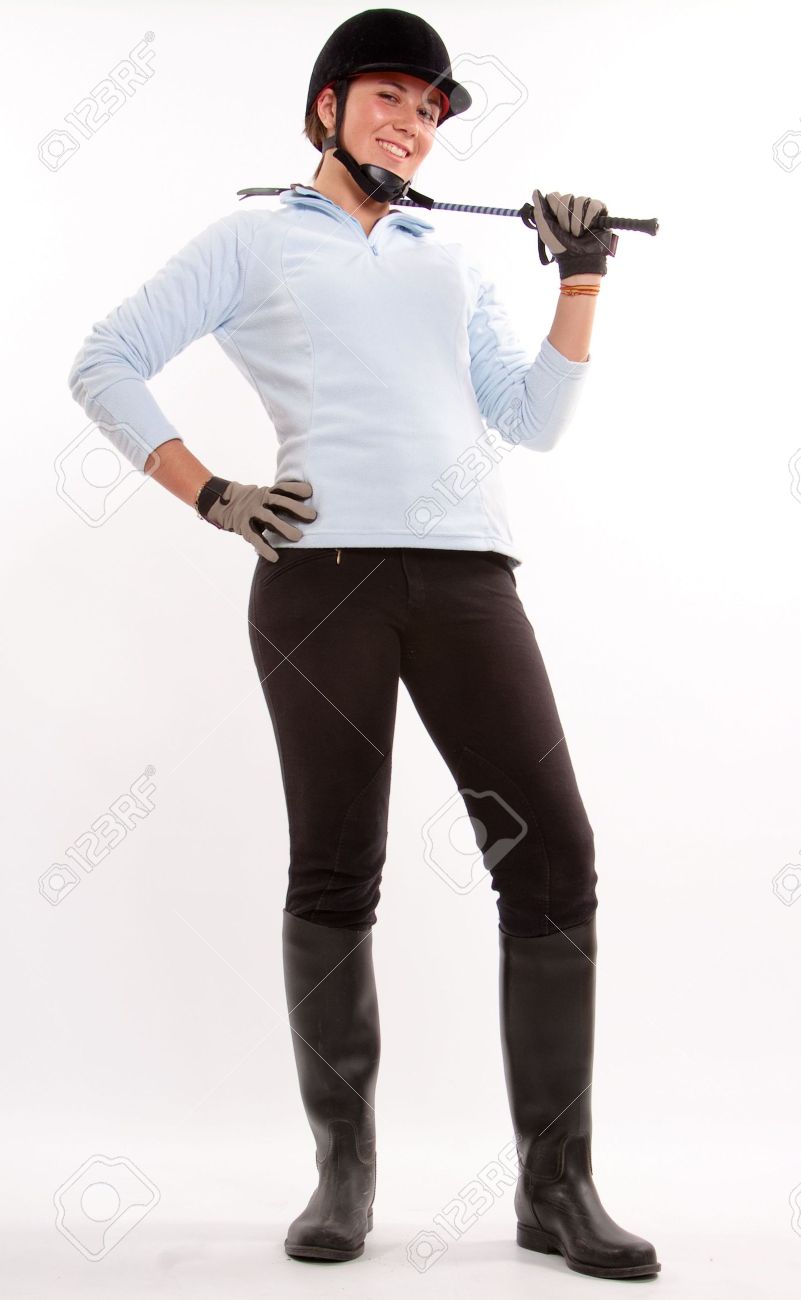 girls in riding boots