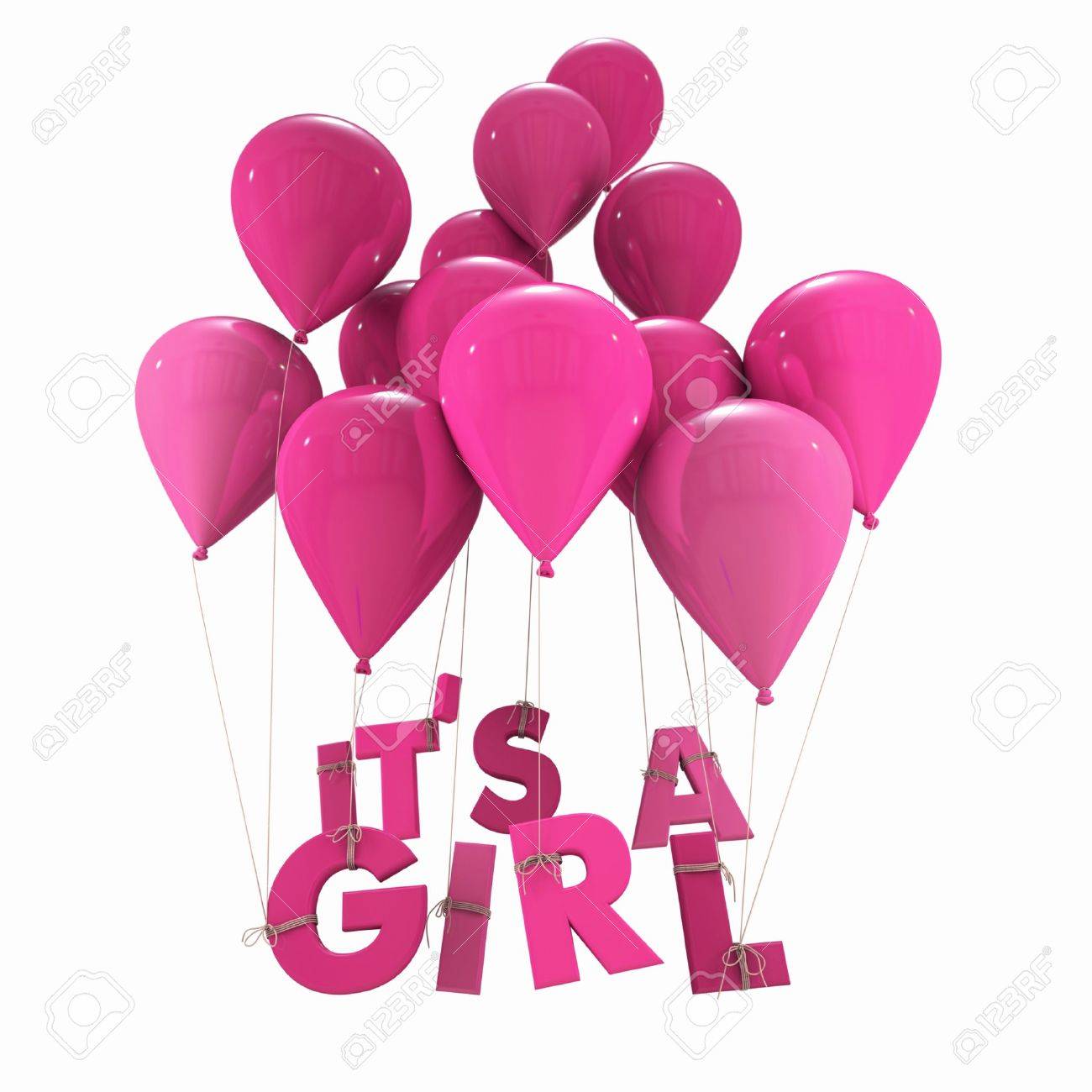 balloons its a girl
