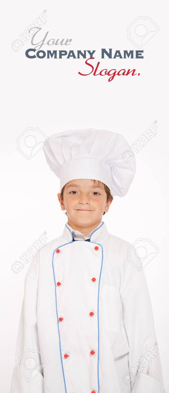 Niño Lindo Vestido Ropa De Chef Fotos, Retratos, Imágenes Fotografía De Archivo De Derecho. Image 27205390.