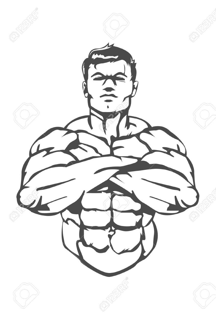 筋肉マンをウエイト トレーニング専門ボクシング ジムの偉大なアイコン