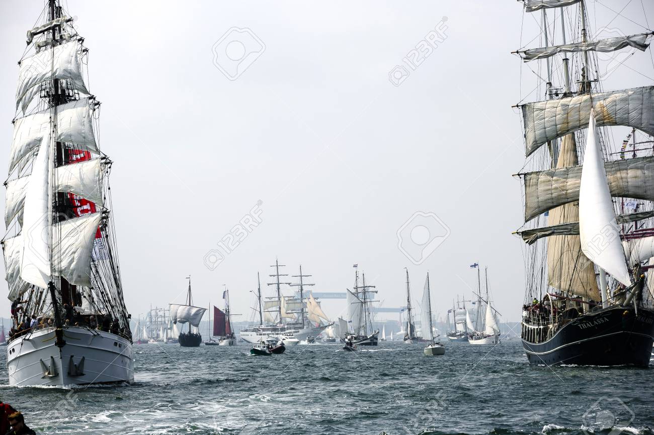 Largest parade of windjammers in the world during Kiel Week - 58094534 Largest parade of windjammers in the world during Kiel Week - 58094534
