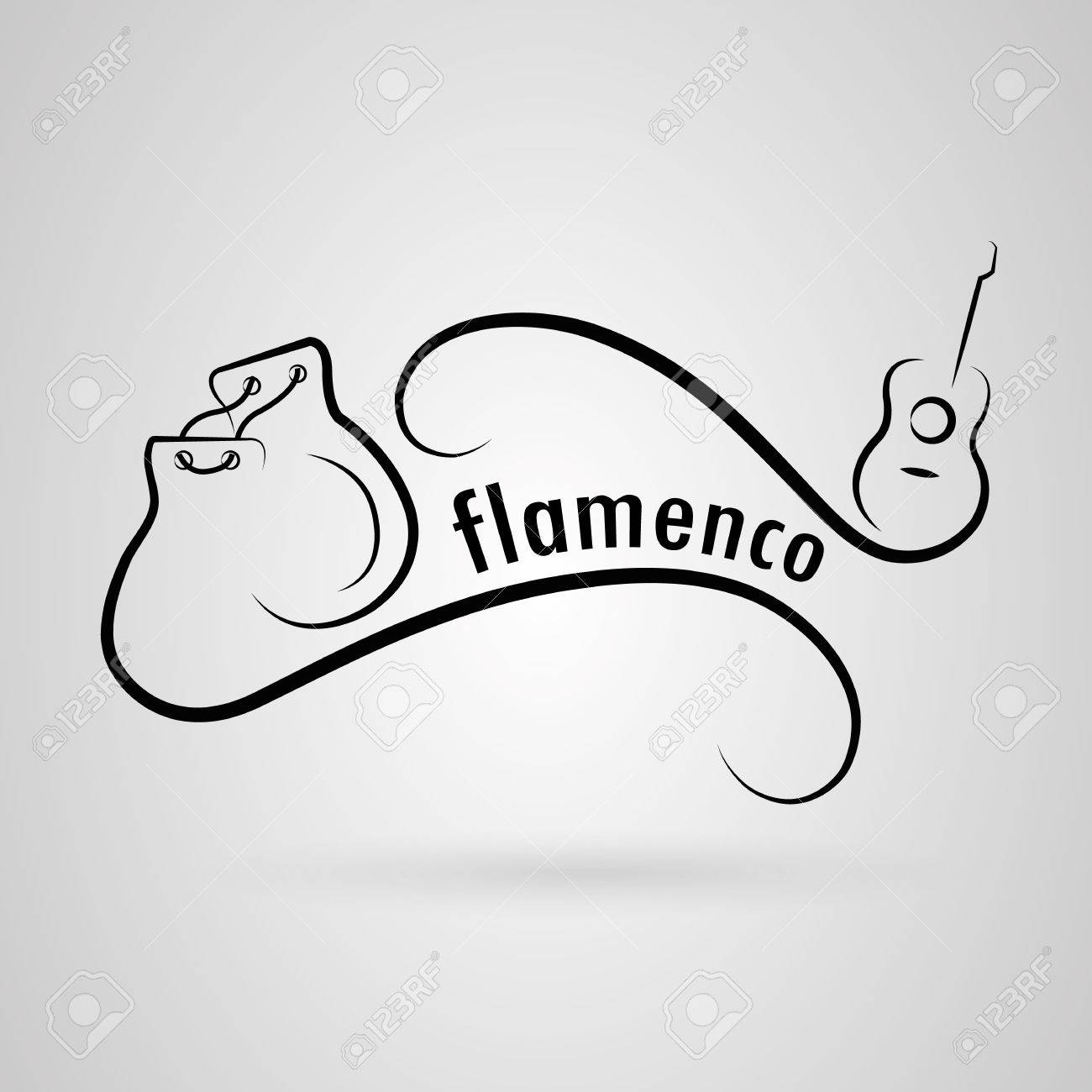フラメンコ ギター カスタネット のイラスト素材 ベクタ Image 31964913