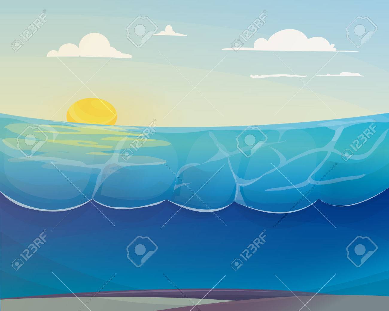 海の絵 海の絵 no.014 絵画 art iroiro 通販 5558266｜Creema(クリーマ)