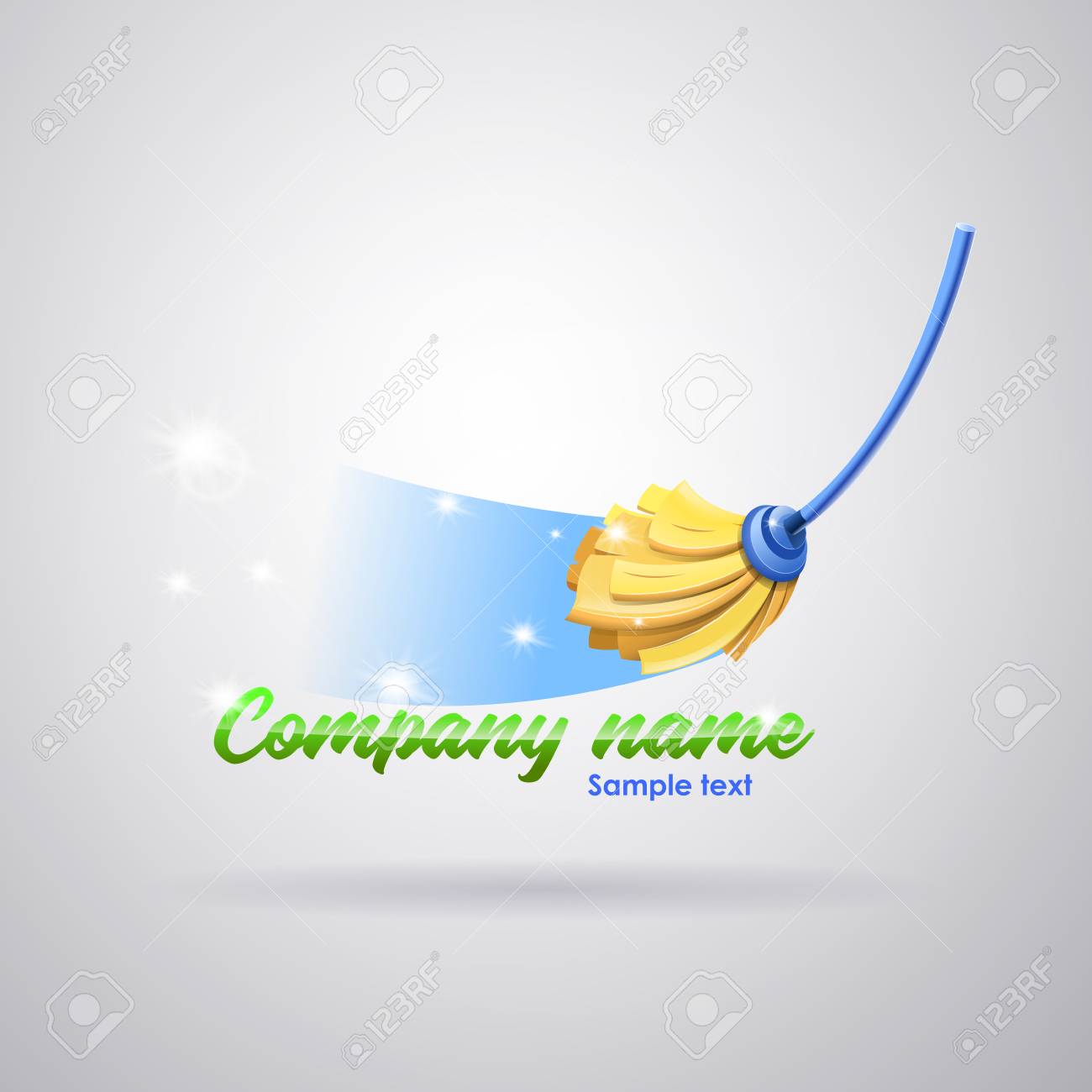cleaning service company logo mop cleaning the floor leaving cleaning services company logos