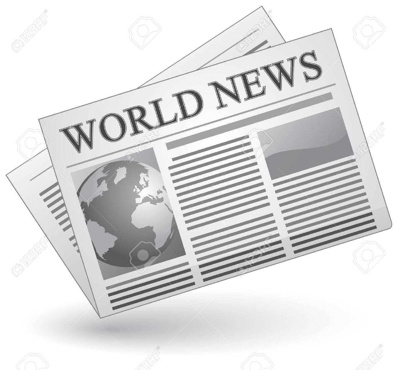 グローバル ニュース概念 世界ニュース アイコンのベクトル イラスト のイラスト素材 ベクタ Image