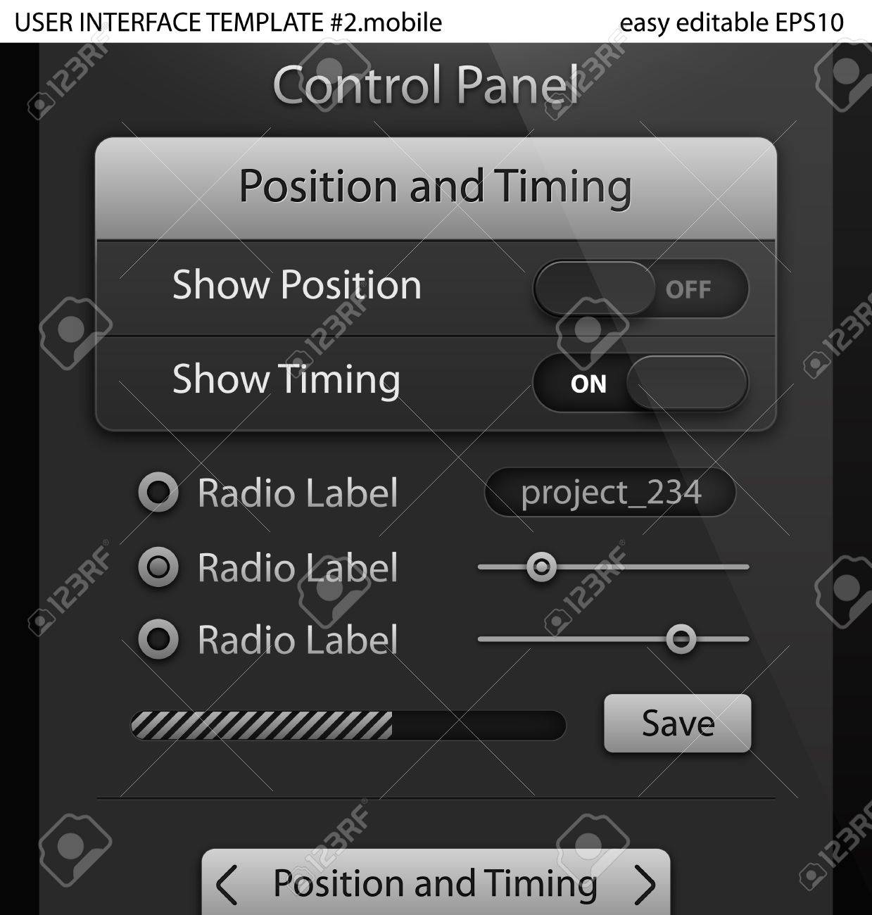 user interface templates