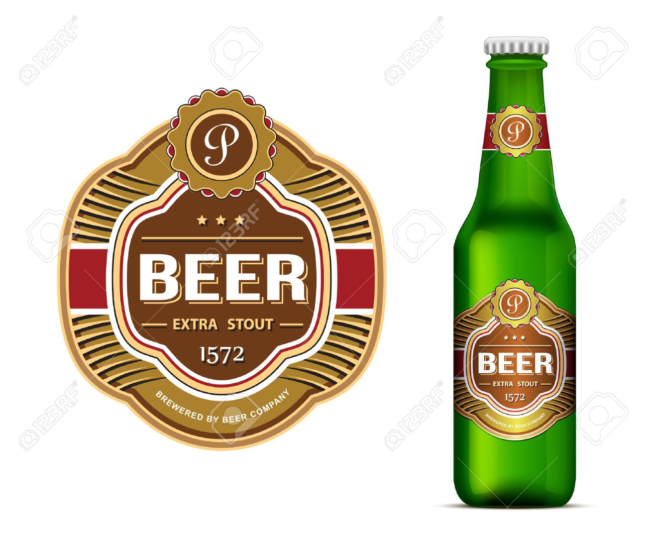 beer label template and