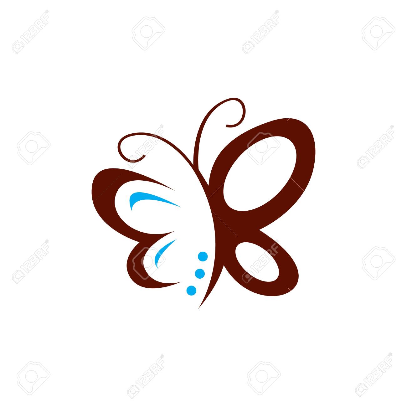 vector de logotipo de mariposa