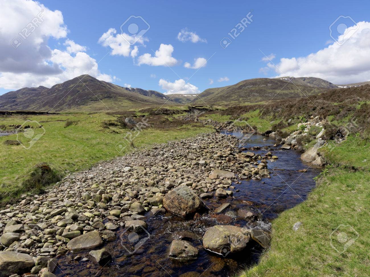 River Calder Glen Banchor West Of Newtonmore Scotland Highlands In Spring Stock Photo Picture And Royalty Free Image Image