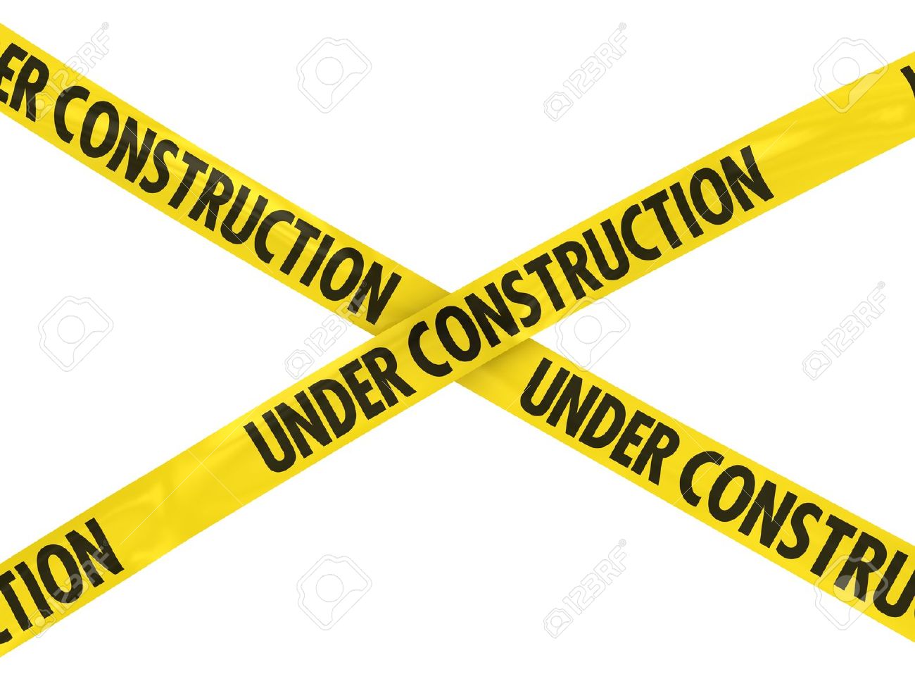 under construction tape cross