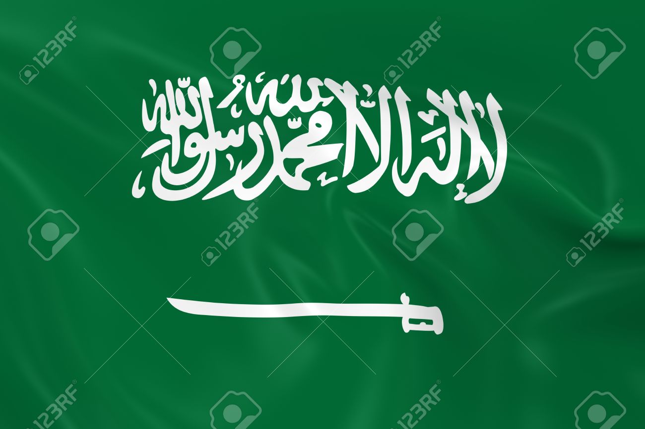 사우디 아라비아의 국기를 흔들며 - 부드러운 질감으로 사우디 아라비아 국기의 3D 렌더링 로열티 무료 사진, 그림, 이미지 그리고  스톡포토그래피. Image 46393277