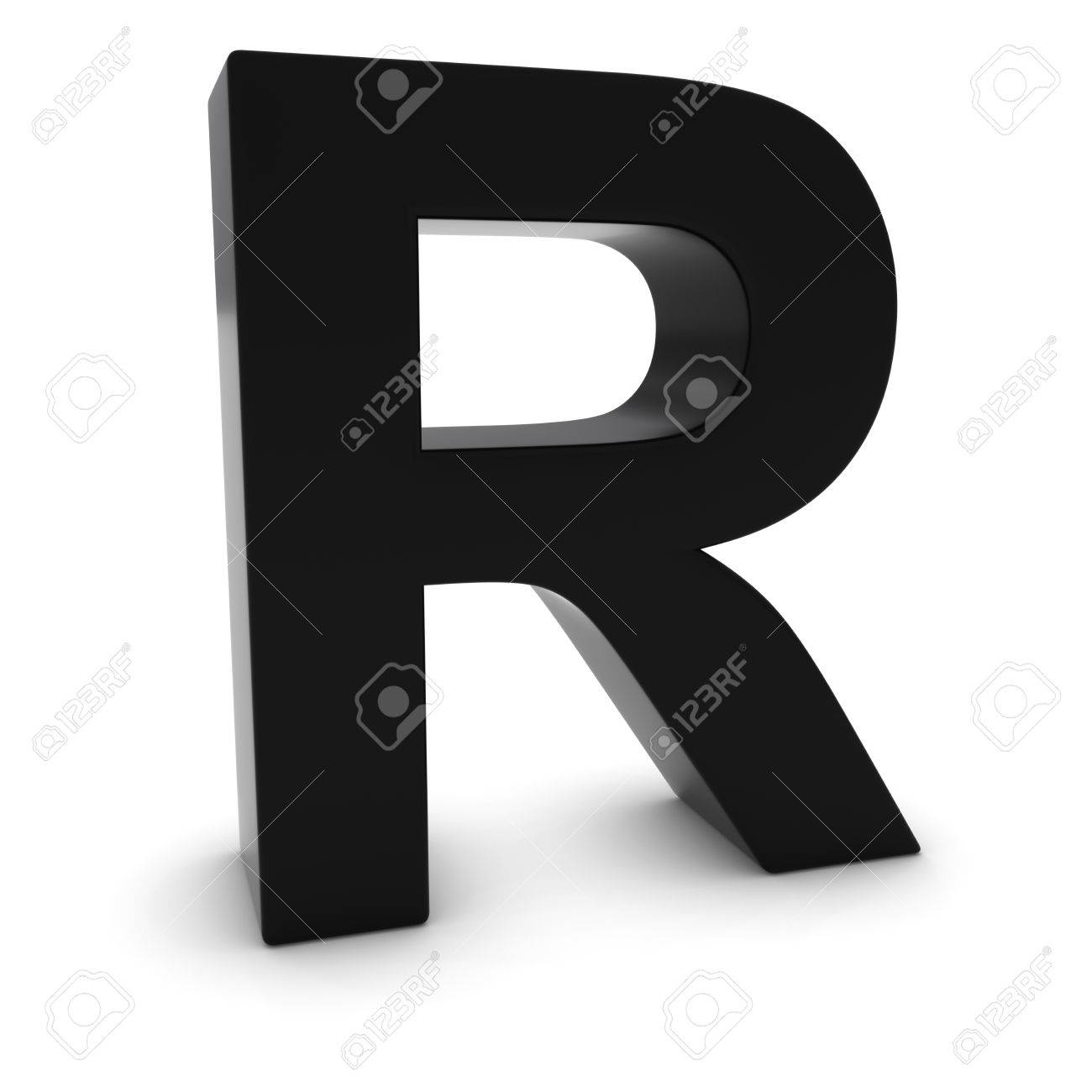 Буква r на белом фоне
