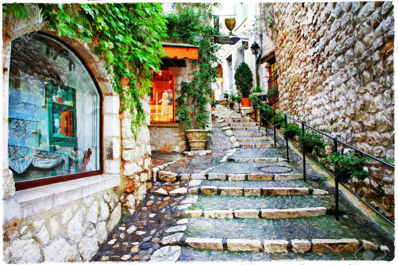 charming streets of old vilage Saint-Paul de Vence, France - 44234503 charming streets of old vilage Saint-Paul de Vence, France - 44234503