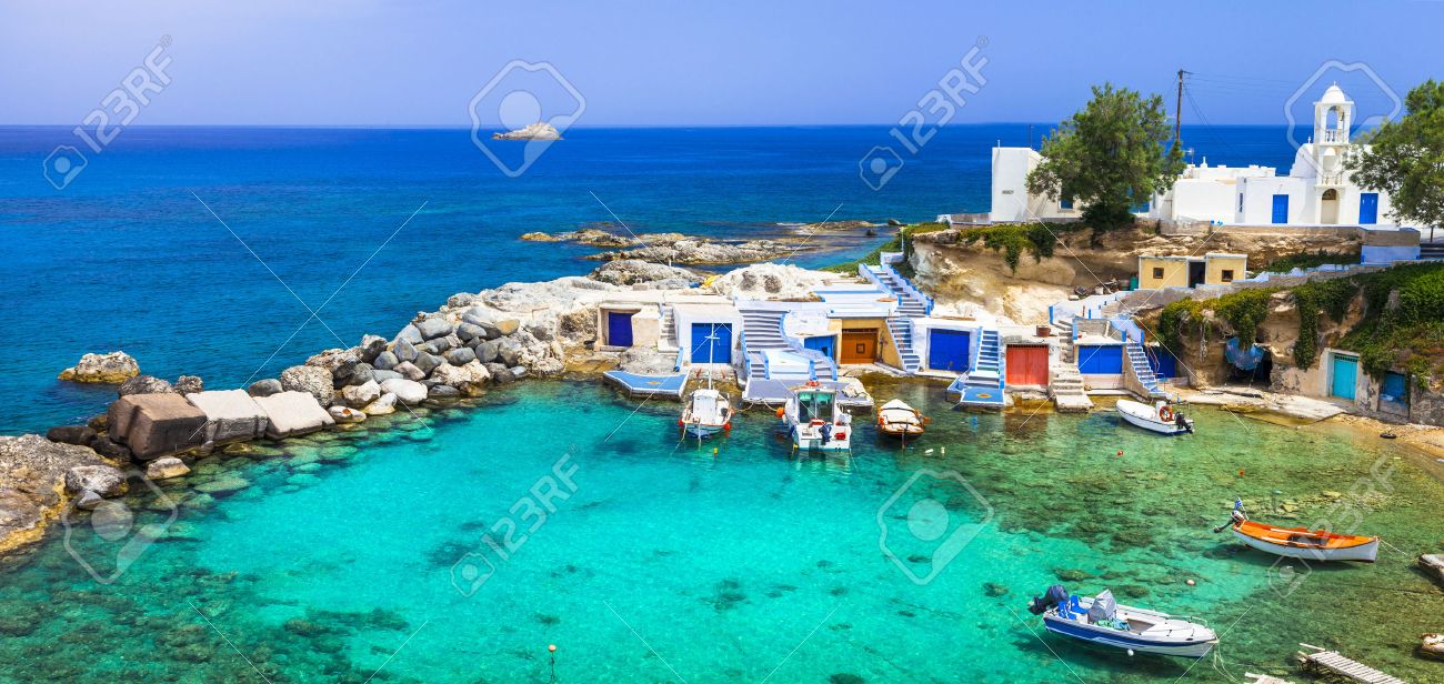 traditional Greek islands - Milos, Cyclades - 53845603 traditional Greek islands - Milos, Cyclades - 53845603