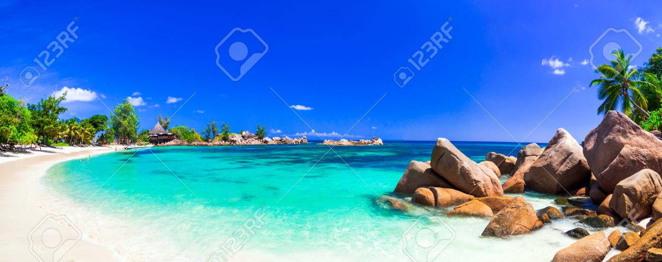 most beautiful tropical beaches - Seychelles, Praslin island - 62770432 most beautiful tropical beaches - Seychelles, Praslin island - 62770432